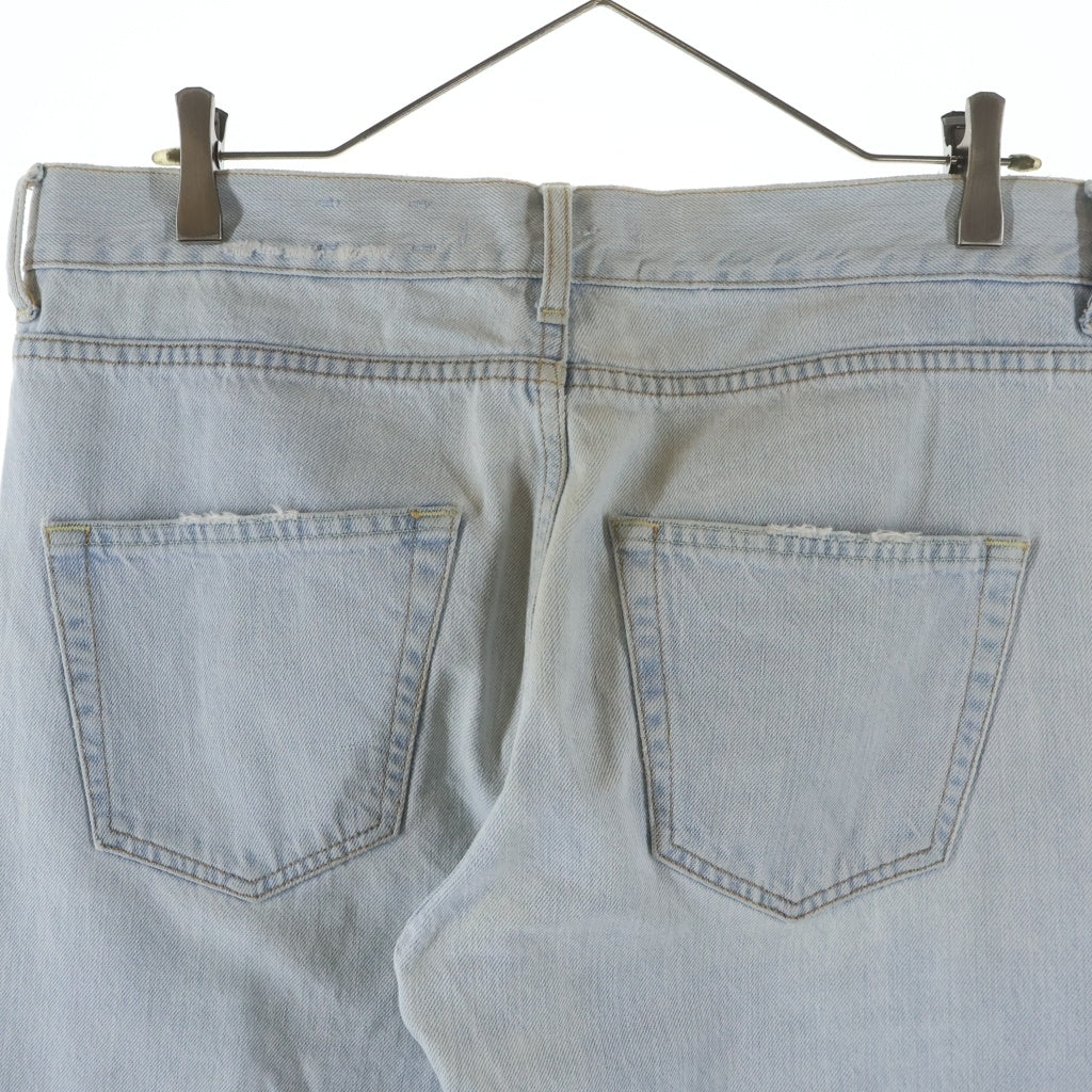 OFF-WHITE(オフホワイト) Striped Distressed Jeans ストライプト ディストレスト ダメージジーンズ OMYA062S20386022 インディゴ
