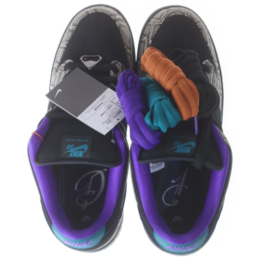 NIKE SB(ナイキエスビー) ×DASHAWN JORDAN DUNK LOW COPPERHEAD IB6208-200 ダショーン・ジョーダン ダンク コッパーヘッド ローカットスニーカー US12/30.0cm ブラック