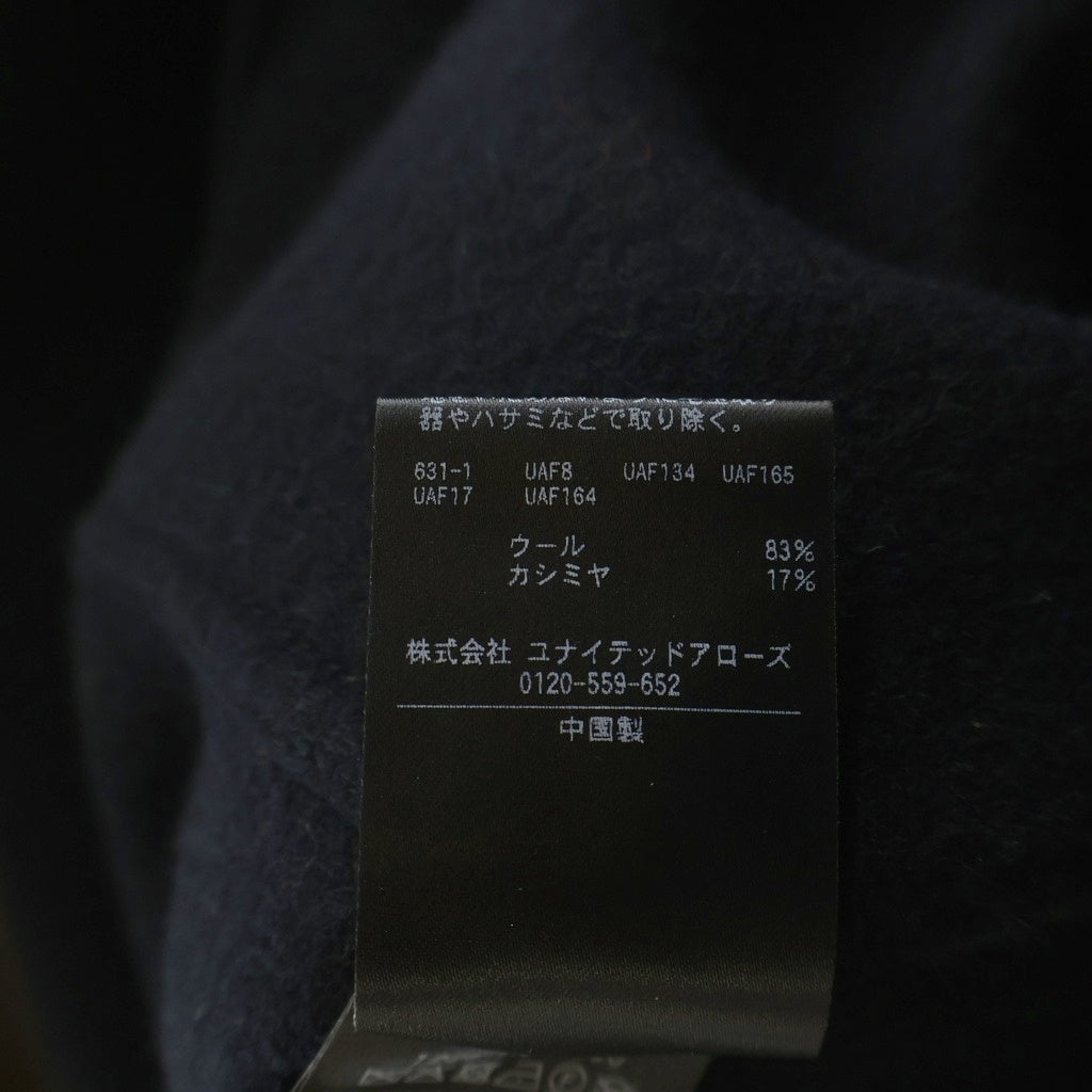 H BEAUTY&YOUTH(エイチ ビューティーアンドユース) ウールカシミヤ メルトン カバーオール 1225-1-040000 ブラック