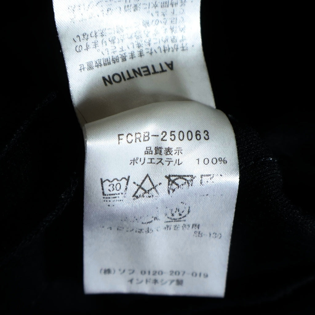F.C.R.B./F.C.Real Bristol/FCRB(エフシーアールビー/エフシーレアルブリストル) TRAINING TRACK RIBBED PANTS トレーニング トラック リブド パンツ ブラック FCRB-250063