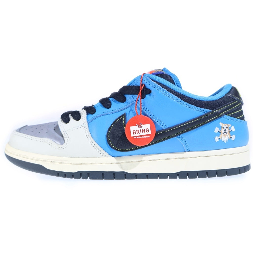 NIKE SB(ナイキエスビー) INSTANT SKATEBOARDS DUNK LOW CZ5128-400 インスタントスケートボード ダンク ローカットスニーカー US8/26.0cm ブルー/シルバー