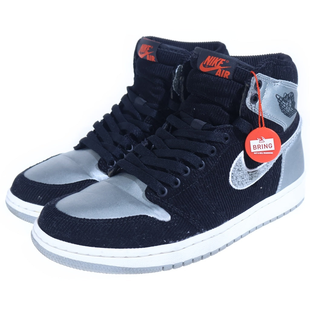 NIKE(ナイキ) ×ALEALI MAY AIR JORDAN 1 RETRO HIGH AJ5991-062 アレイリ・メイ エアジョーダン1 レトロ ハイカットスニーカー ブラック/グレー US8.5/26.5cm