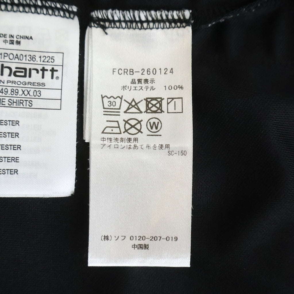 F.C.R.B./F.C.Real Bristol/FCRB(エフシーアールビー/エフシーレアルブリストル) ×CARHARTT WIP GAME SHIRT FCRB-260124 ゲームシャツ ブラック