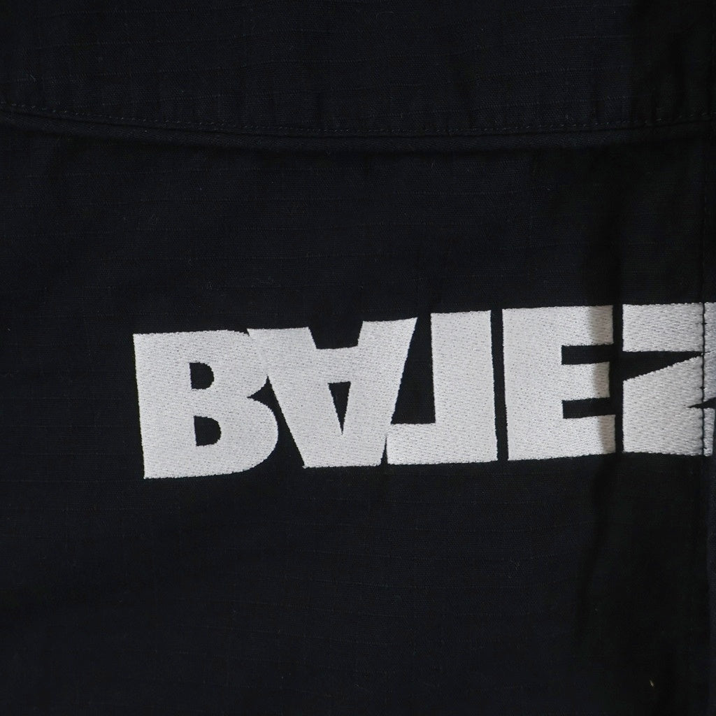 BALENCIAGA(バレンシアガ) Gamer Shirt ゲーマーシャツ 半袖ロゴ刺繍シャツ 751458 TKP27 ブラック
