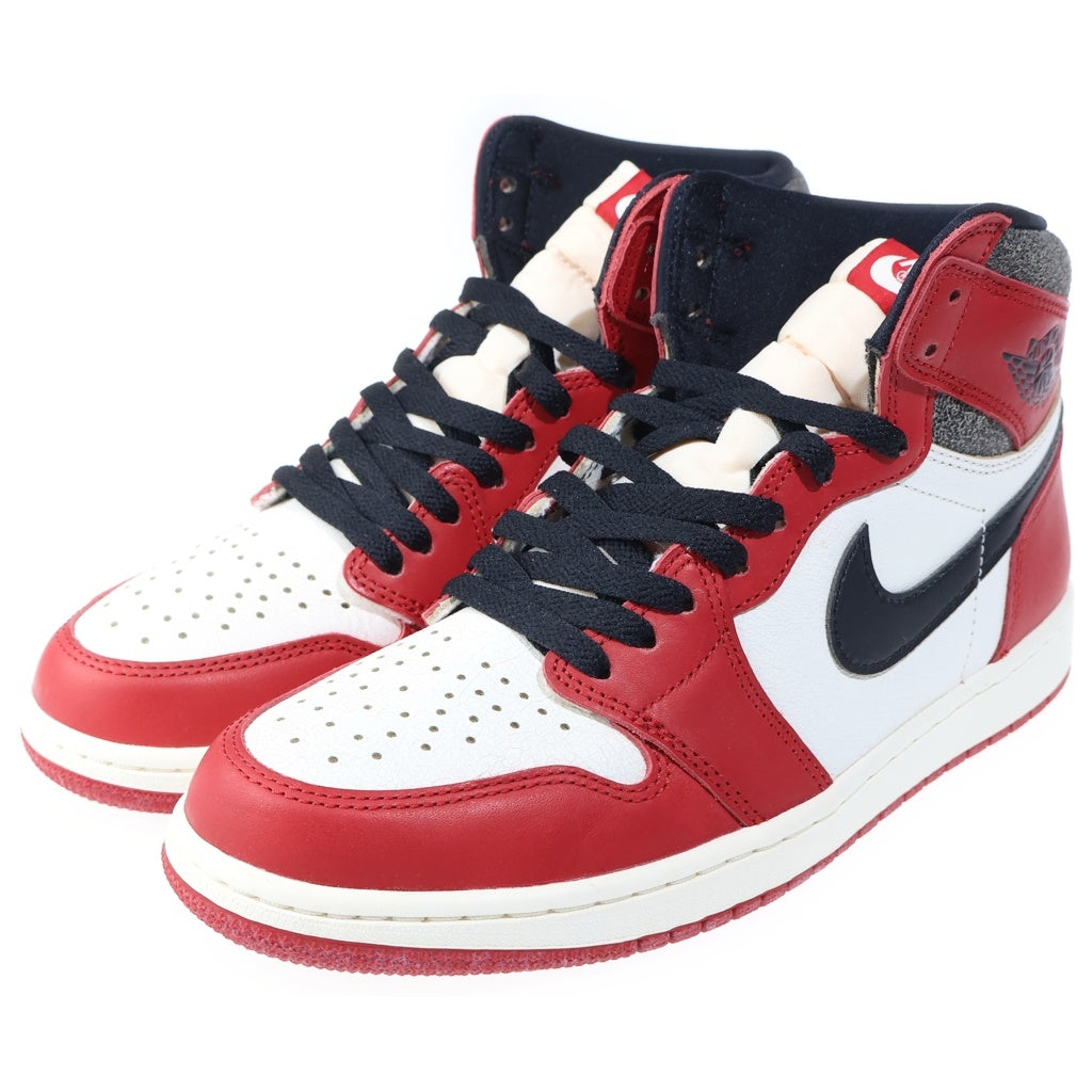 NIKE(ナイキ) AIR JORDAN 1 HIGH OG DZ5485-612 エアジョーダン1 ロスト&ファウンド シカゴ ハイカットスニーカー US9/27.0cm ホワイト/レッド