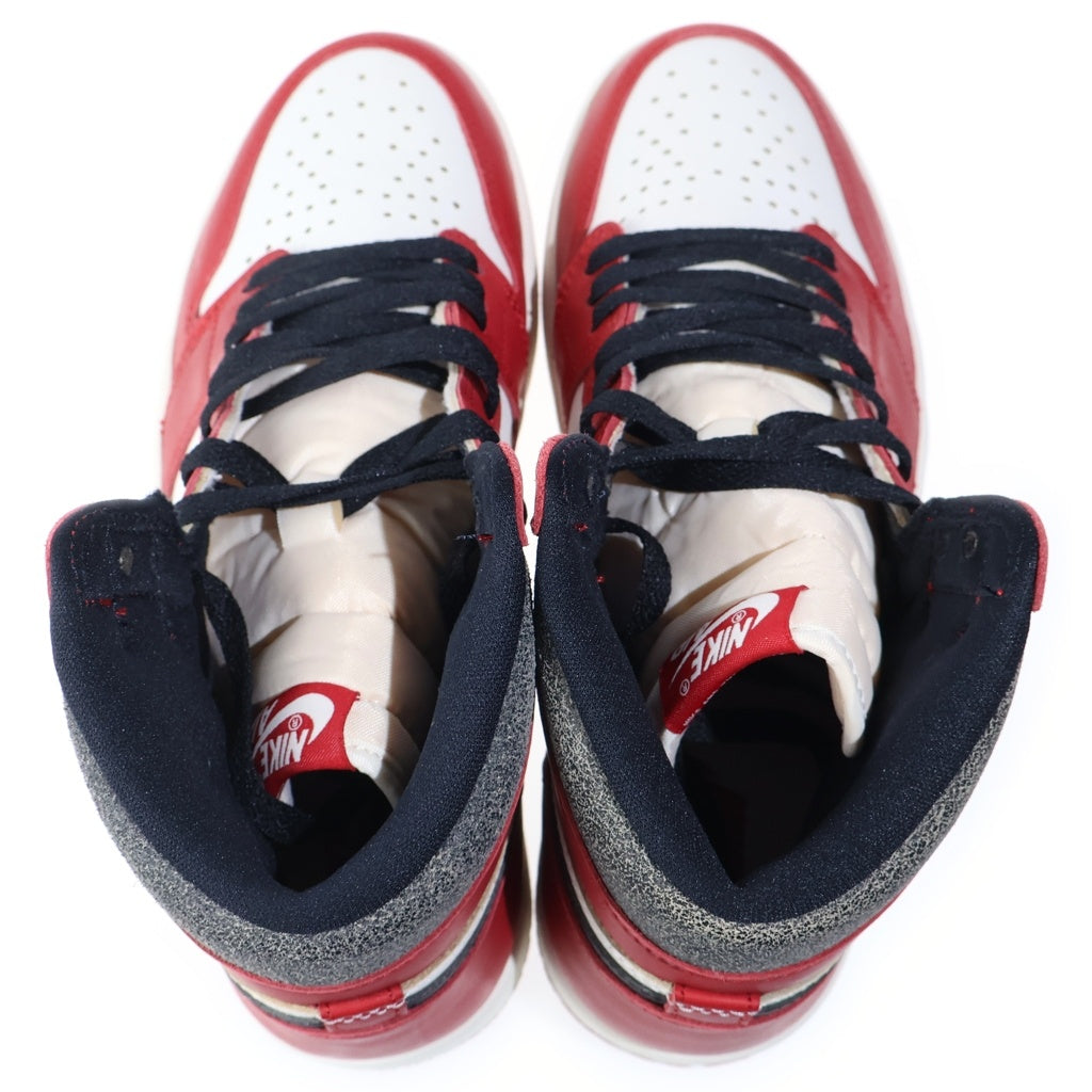 NIKE(ナイキ) AIR JORDAN 1 HIGH OG DZ5485-612 エアジョーダン1 ロスト&ファウンド シカゴ ハイカットスニーカー US9/27.0cm ホワイト/レッド