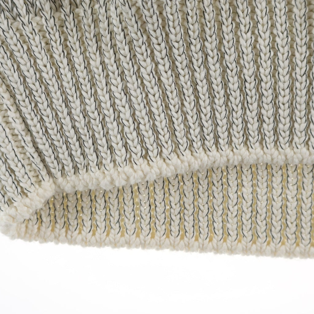 HERMES(エルメス) Knit vest ナイロンケーブルニットベスト ホワイト