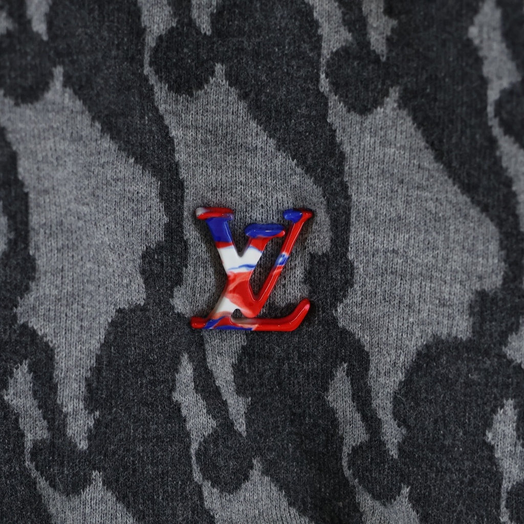 LOUIS VUITTON ルイヴィトン 21SS NBA プレイヤー ジャカード スウェットシャツ RM211M ZNH HKY02W グレー LOUIS VUITTON(ルイヴィトン) 21SS NBA プレイヤー ジャカード
