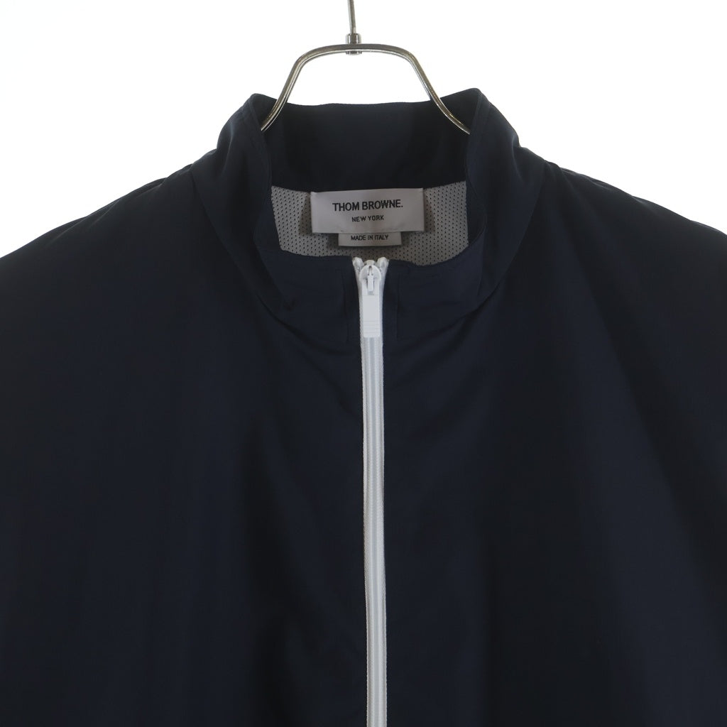THOM BROWNE(トムブラウン) 4BAR ミラノステッチ メッシュ トラックジャケット MJT512A-08031-415 ネイビー/ホワイト