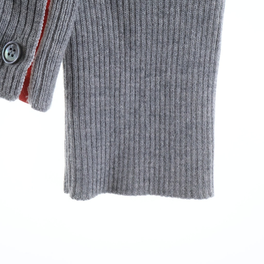 THOM BROWNE(トムブラウン) 4BAR ミラノステッチ カーディガン ニット MKC160A-00014055 グレー