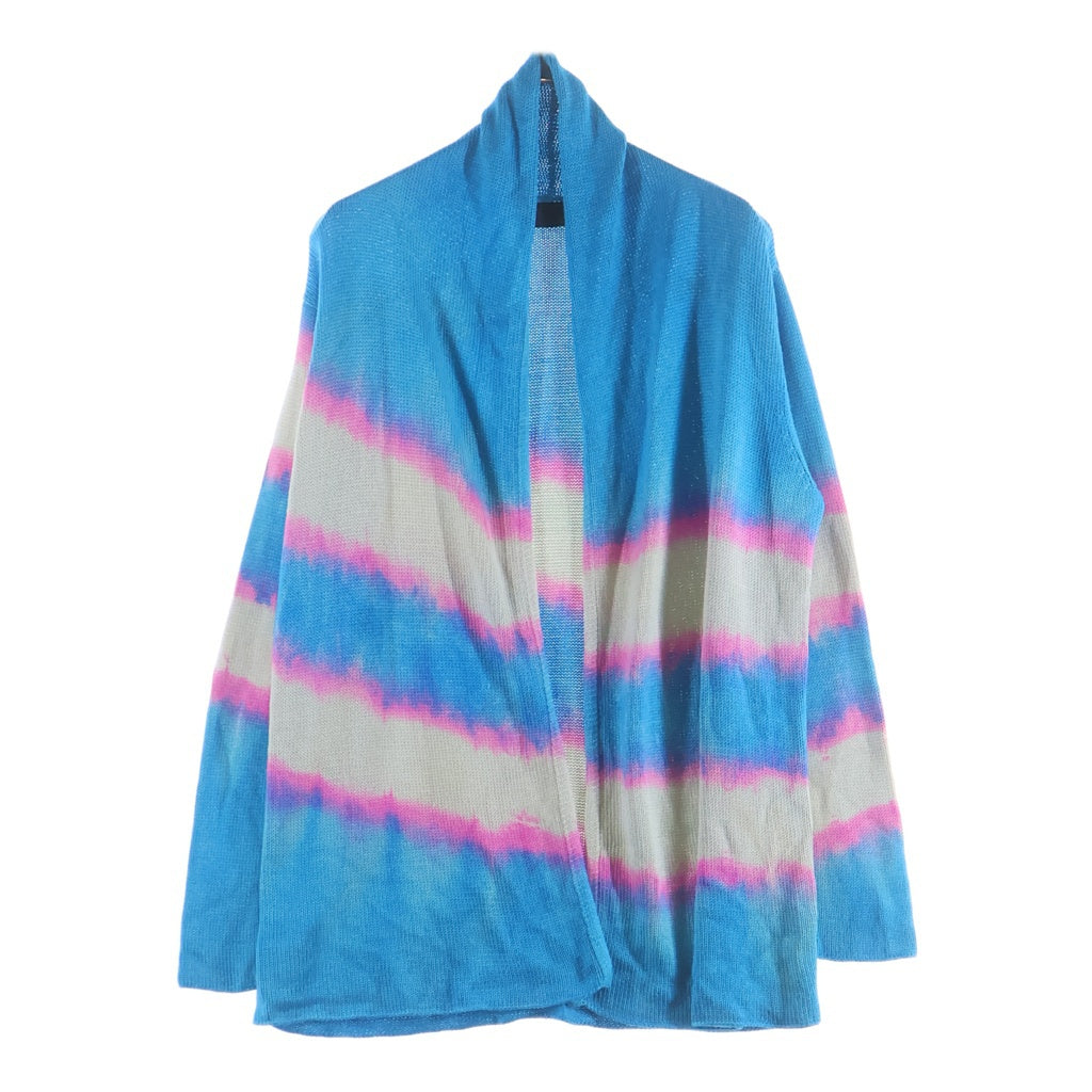 THE ELDER STATESMAN(ザエルダーステーツマン) Gradation cardigan グラデーション カーディガン タイダイ 2920800057 ブルー/ホワイト/ピンク