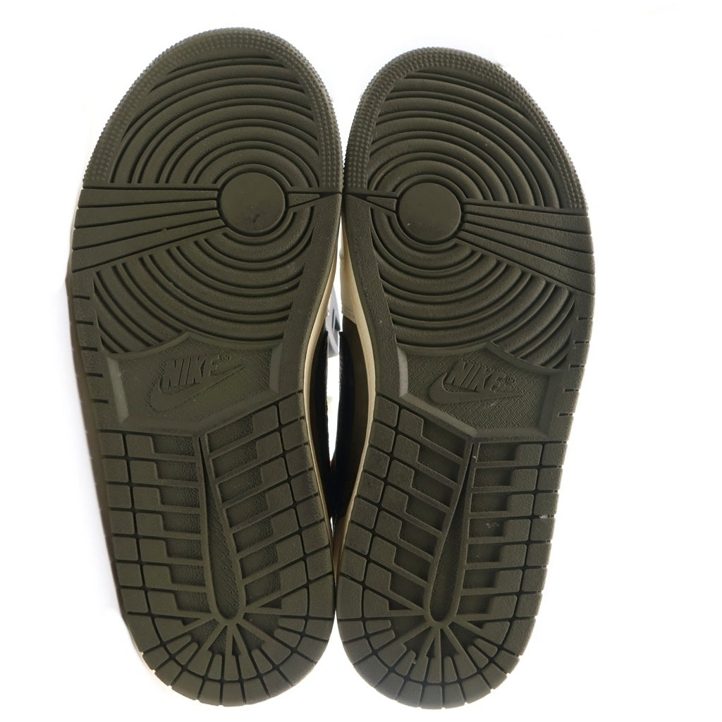 NIKE(ナイキ) ×TAVIS SCOTT AIR JORDAN1 LOW OG SP DM7866-200 トラヴィス スコット エアジョーダン1 リバースオリーブ ローカットスニーカー US8/26.0cm オリーブ/ホワイト