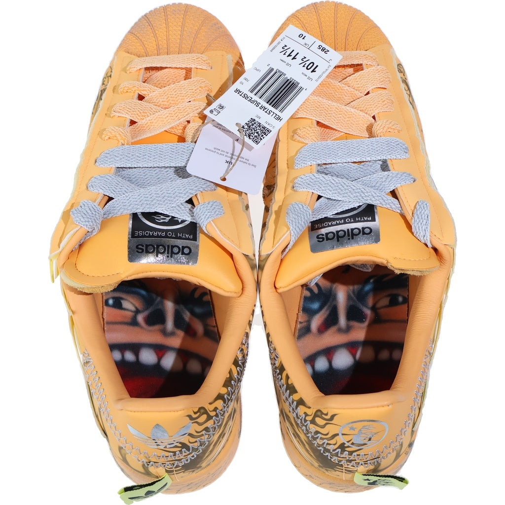 adidas(アディダス) ×Hellstar Superstar 2 LA1501 ヘルスター スーパースター2 ローカットスニーカー US10.5/28.5cm オレンジ