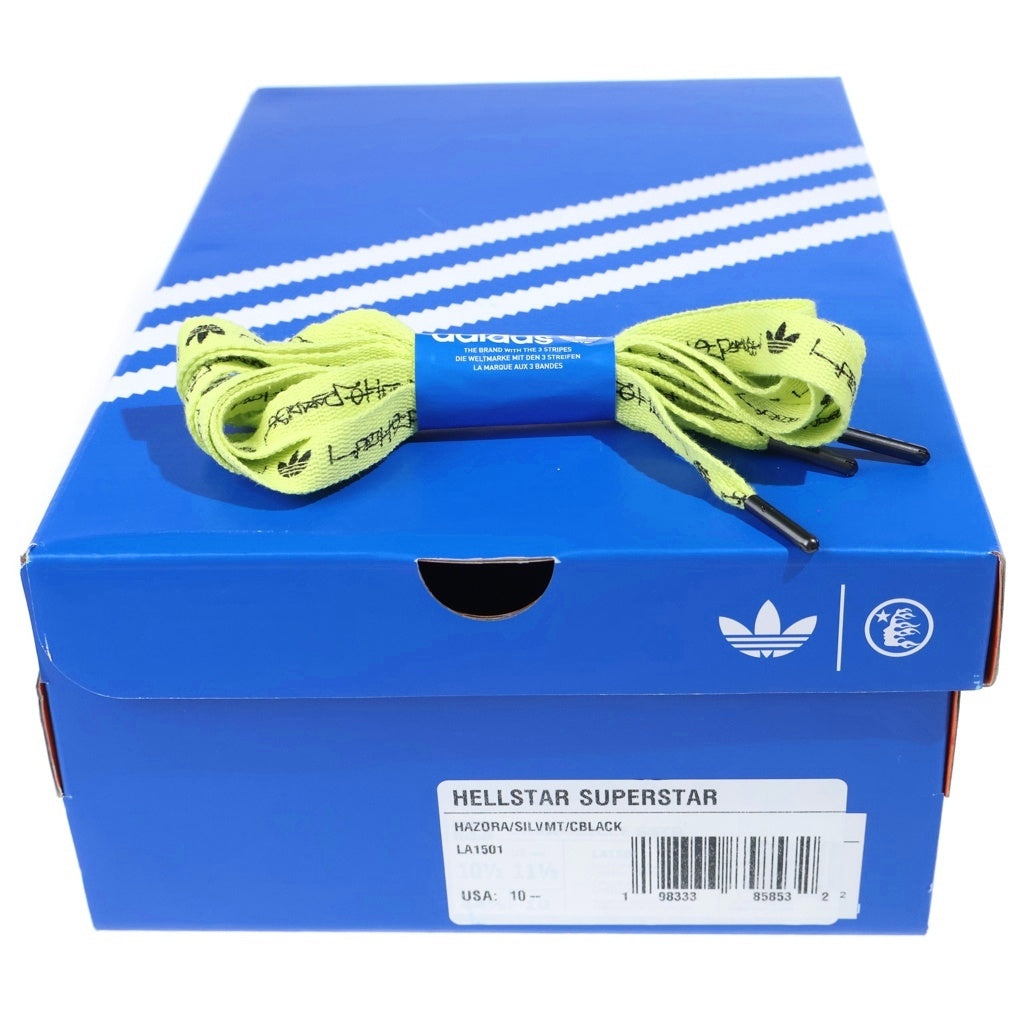 adidas(アディダス) ×Hellstar Superstar 2 LA1501 ヘルスター スーパースター2 ローカットスニーカー US10.5/28.5cm オレンジ