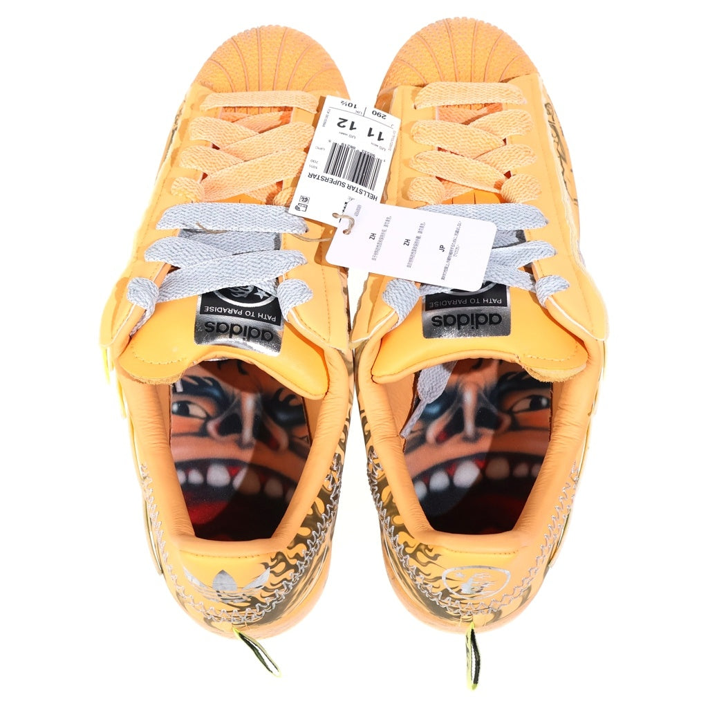 adidas(アディダス) ×Hellstar Superstar 2 LA1501 ヘルスター スーパースター2 ローカットスニーカー US11/29.0cm オレンジ