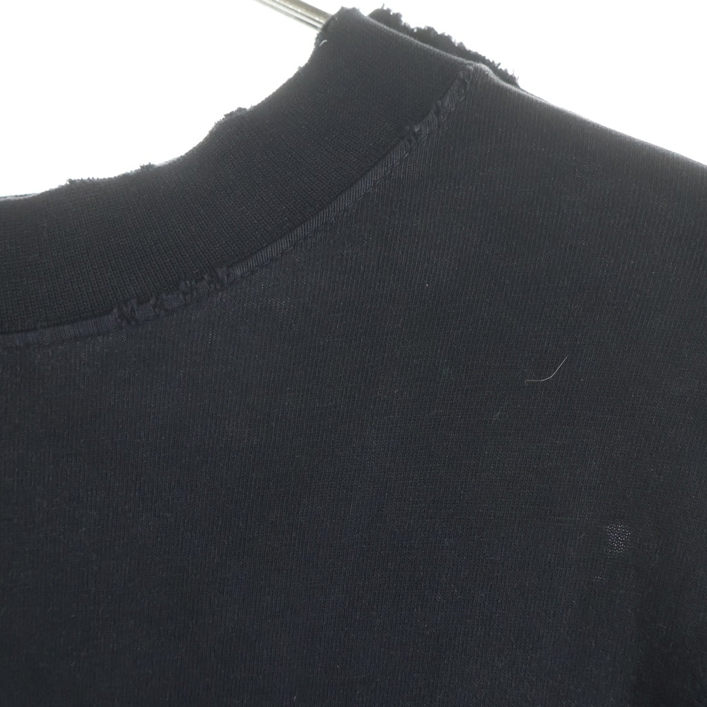 BALENCIAGA(バレンシアガ) 24AW ZL/S Double Front T-Shirts パリムーンプリント ロングスリーブ 長袖Tシャツカットソー 791613 TQVY2 ブラック
