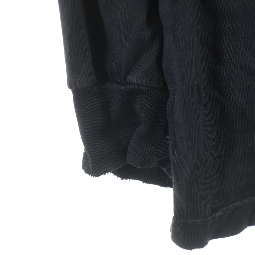 BALENCIAGA(バレンシアガ) 24AW ZL/S Double Front T-Shirts パリムーンプリント ロングスリーブ 長袖Tシャツカットソー 791613 TQVY2 ブラック
