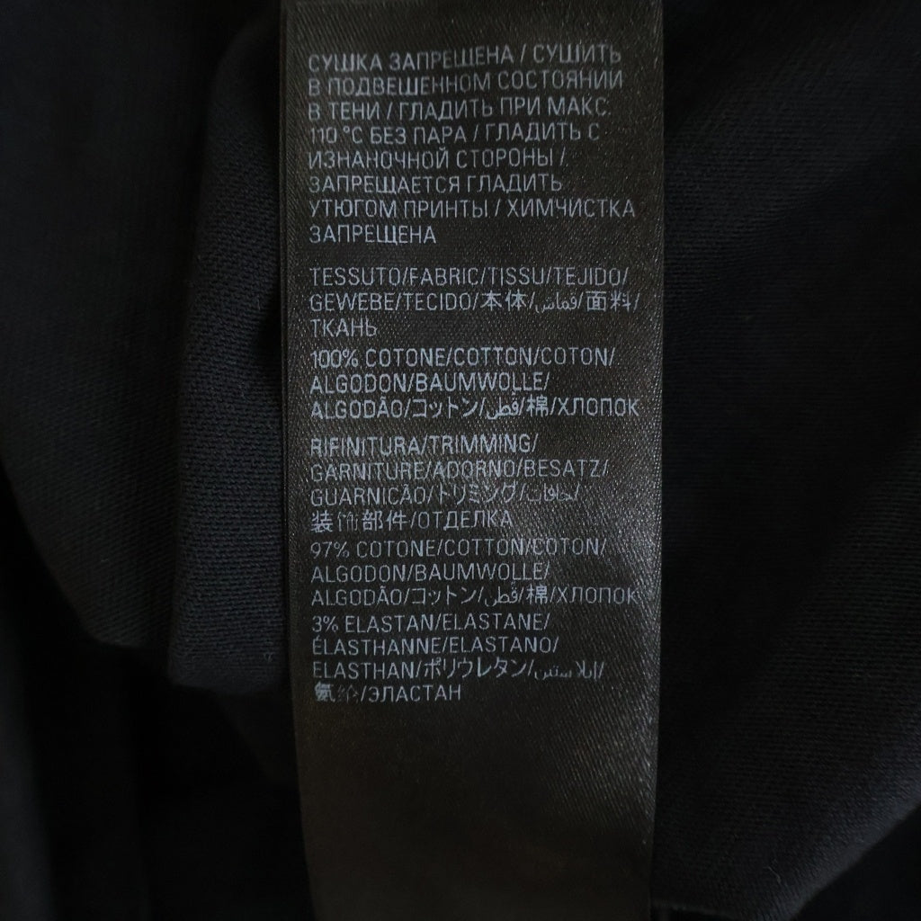 BALENCIAGA(バレンシアガ) 24AW ZL/S Double Front T-Shirts パリムーンプリント ロングスリーブ 長袖Tシャツカットソー 791613 TQVY2 ブラック