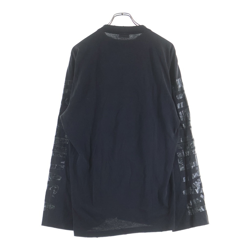 BALENCIAGA(バレンシアガ) GREY Long sleeve T-shirt ロングスリーブロゴ 長袖Tシャツ 850420 TTVE5 ブラック
