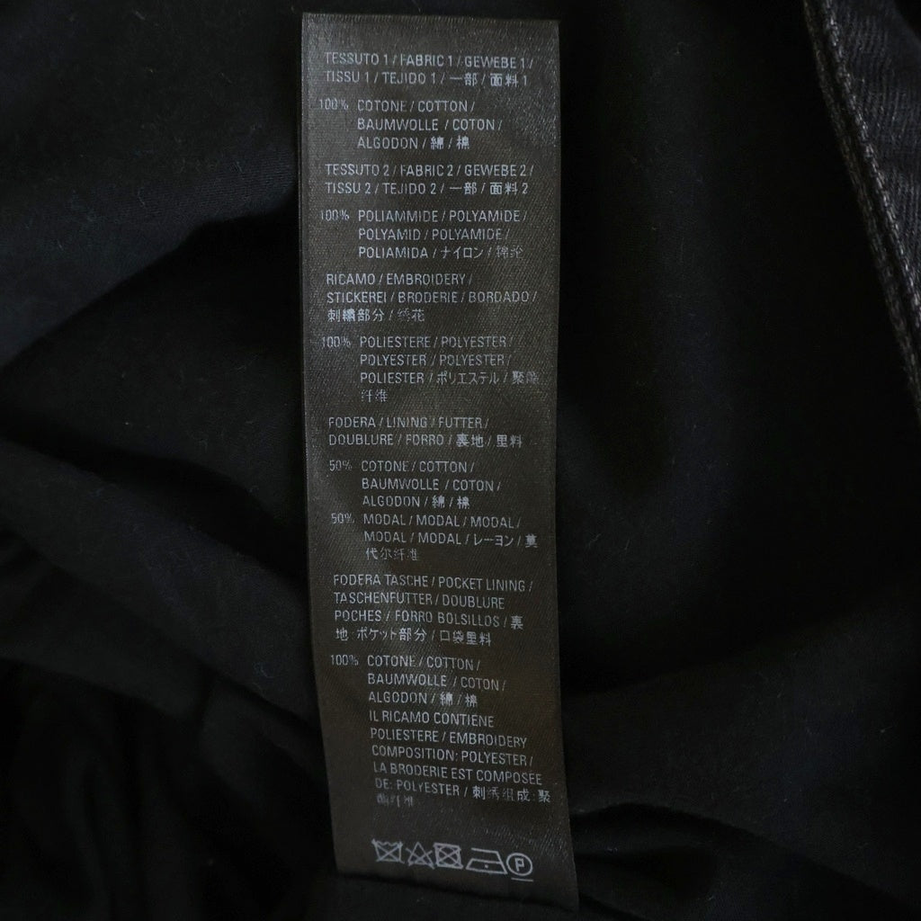 BALENCIAGA(バレンシアガ) 21AW Slashed Loose Fit Pants スラッシュド ルーズフィットデニムパンツ 662764 TBP47 ブラック