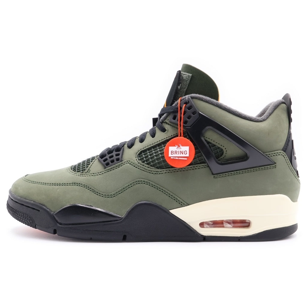 NIKE(ナイキ) ×UNDEFEATED AIR JORDAN 4 RETRO IB1519-200 アンディフィーテッド エアジョーダン4 レトロ ハイカットスニーカー US12/30.0cm カーキ