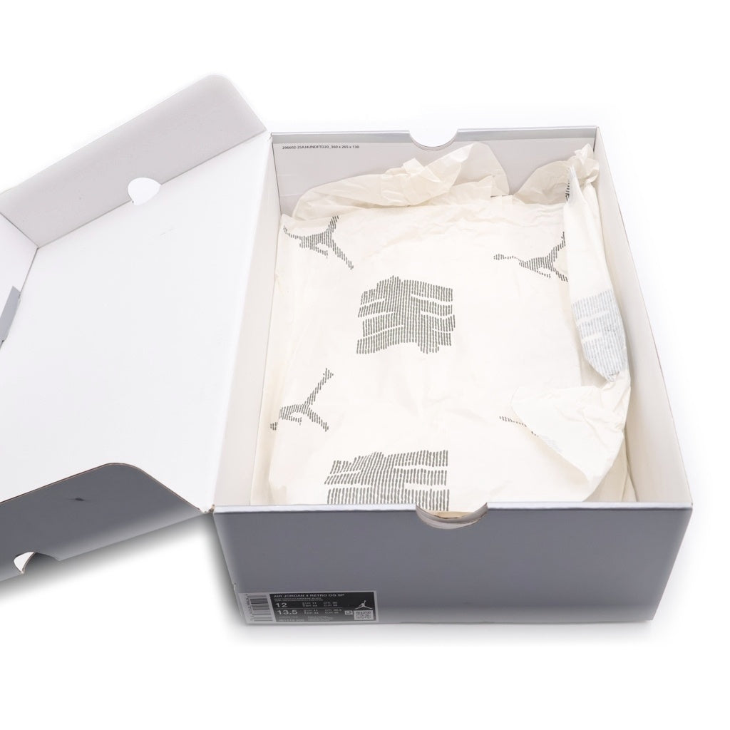 NIKE(ナイキ) ×UNDEFEATED AIR JORDAN 4 RETRO IB1519-200 アンディフィーテッド エアジョーダン4 レトロ ハイカットスニーカー US12/30.0cm カーキ