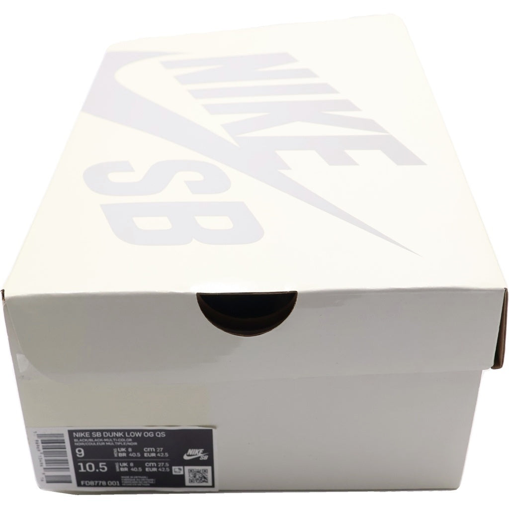 NIKE SB(ナイキエスビー) ×SUPREME RAMMELLZEE DUNK LOW FD8778-001 シュプリーム ラメルジー ダンク ローカットスニーカー US9/27.0cm ブラック/マルチ