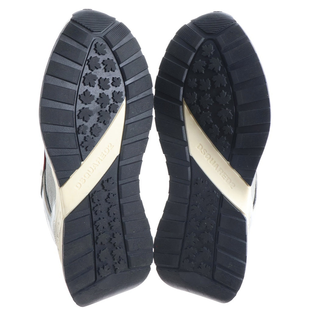 DSQUARED2(ディースクエアード) Sprinter Sneakers SNW0281347081852137 ヴィンテージ加工 ローカットスニーカー シルバー 42.5