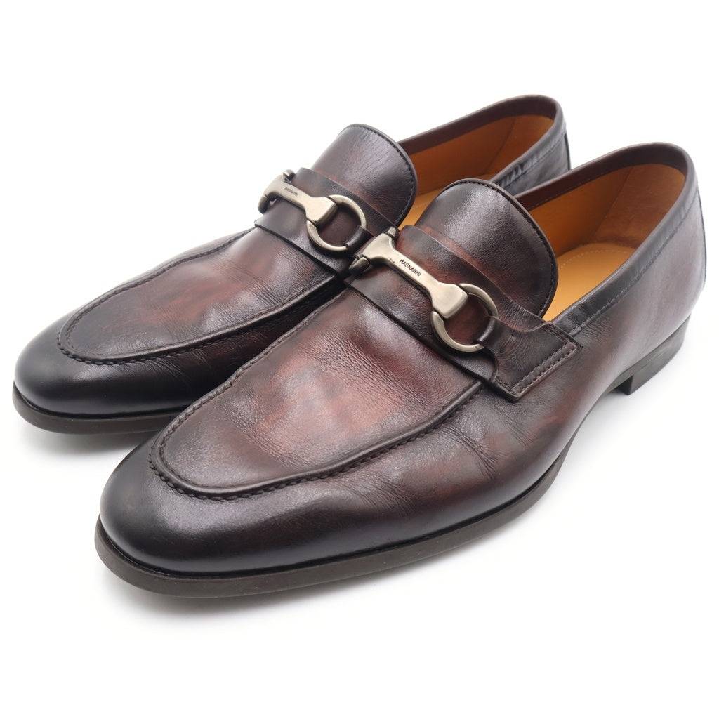 MAGNANNI(マグナーニ) レザーラップ ドビットローファー ブラウン 9