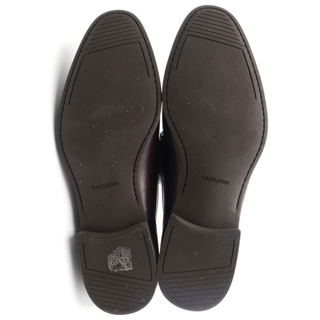 MAGNANNI(マグナーニ) レザーラップ ドビットローファー ブラウン 9