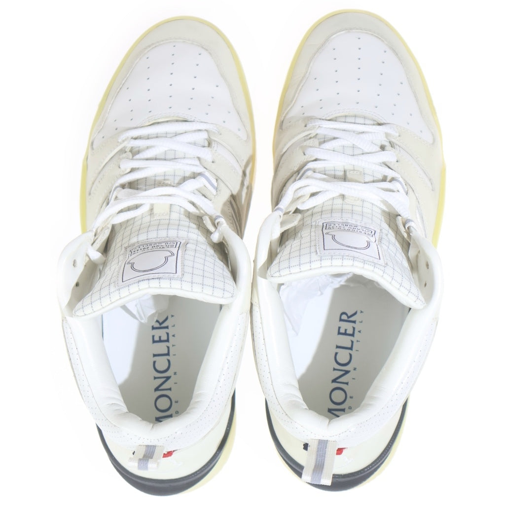 MONCLER(モンクレール) Pivot Mid Sneakers 4M00150 M2554 ピボット ミッドカットスニーカー ホワイト 43