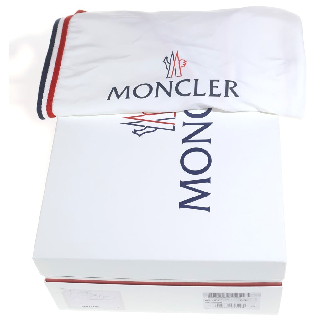 MONCLER(モンクレール) Pivot Mid Sneakers 4M00150 M2554 ピボット ミッドカットスニーカー ホワイト 43