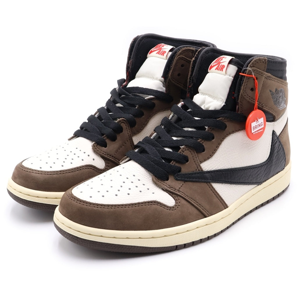 NIKE(ナイキ) ×TRAVIS SCOTT AIR JORDAN 1 RETRO HIGH OG TS SP CD4487-100 トラヴィススコット エアジョーダン 1 レトロ ハイカットスニーカー ブラウン US8.5/26.5cm