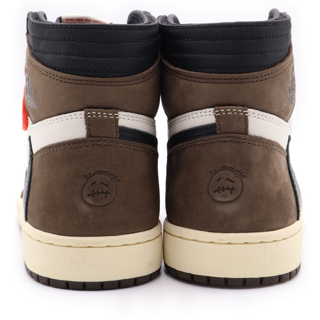 NIKE(ナイキ) ×TRAVIS SCOTT AIR JORDAN 1 RETRO HIGH OG TS SP CD4487-100 トラヴィススコット エアジョーダン 1 レトロ ハイカットスニーカー ブラウン US8.5/26.5cm