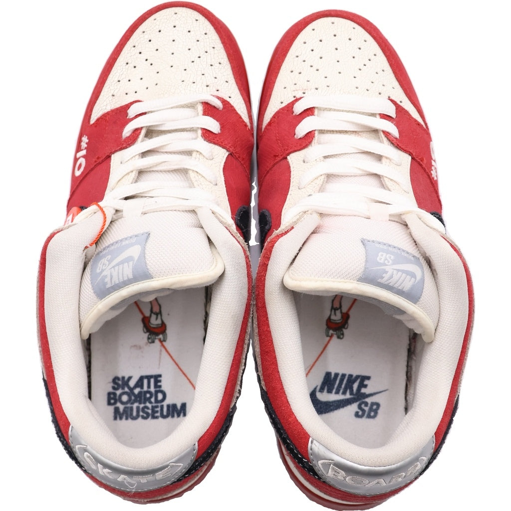 NIKE SB(ナイキエスビー) 【観賞用2011年製】DUNK LOW ROLLER DERBY 313170-601 ダンク ローラー ダービー ローカットスニーカー US9.5/27.5cm レッド/ホワイト