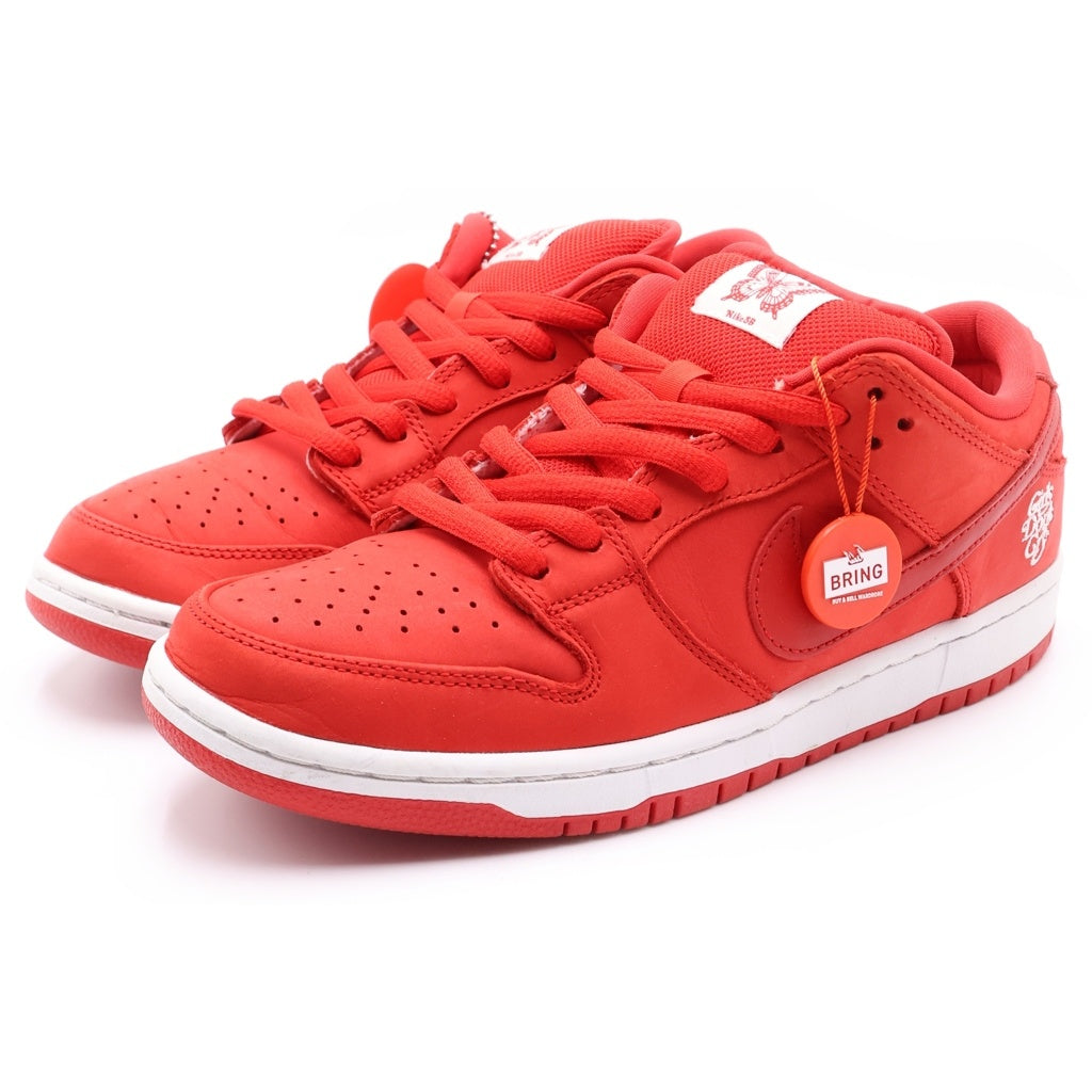 NIKE SB(ナイキエスビー) ×Girls Don't Cry SB DUNK LOW PRO QS BQ6832-600×ガールズドントクライ ダンク ローカットスニーカー US9/27.0cm レッド