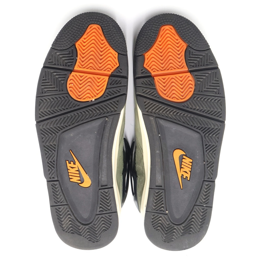 NIKE(ナイキ) ×UNDEFEATED AIR JORDAN 4 RETRO IB1519-200 アンディフィーテッド エアジョーダン4 レトロ ハイカットスニーカー US9/27.0cm カーキ