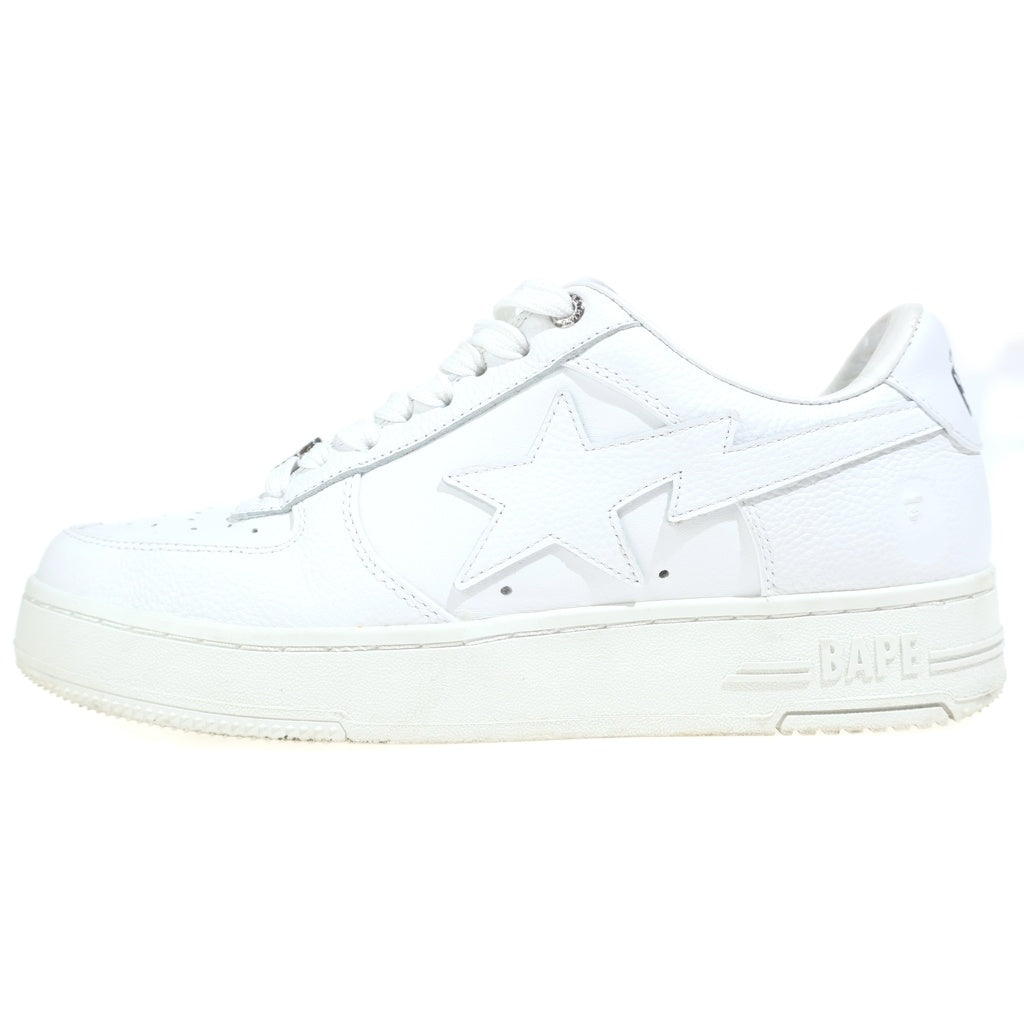 A BATHING APE(アベイシングエイプ) BAPE STA 1K70191334 ベイプスタ ローカットスニーカー ホワイト US9/27.0cm