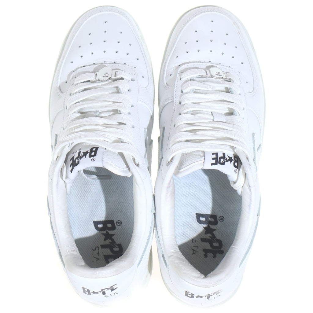 A BATHING APE(アベイシングエイプ) BAPE STA 1K70191334 ベイプスタ ローカットスニーカー ホワイト US9/27.0cm