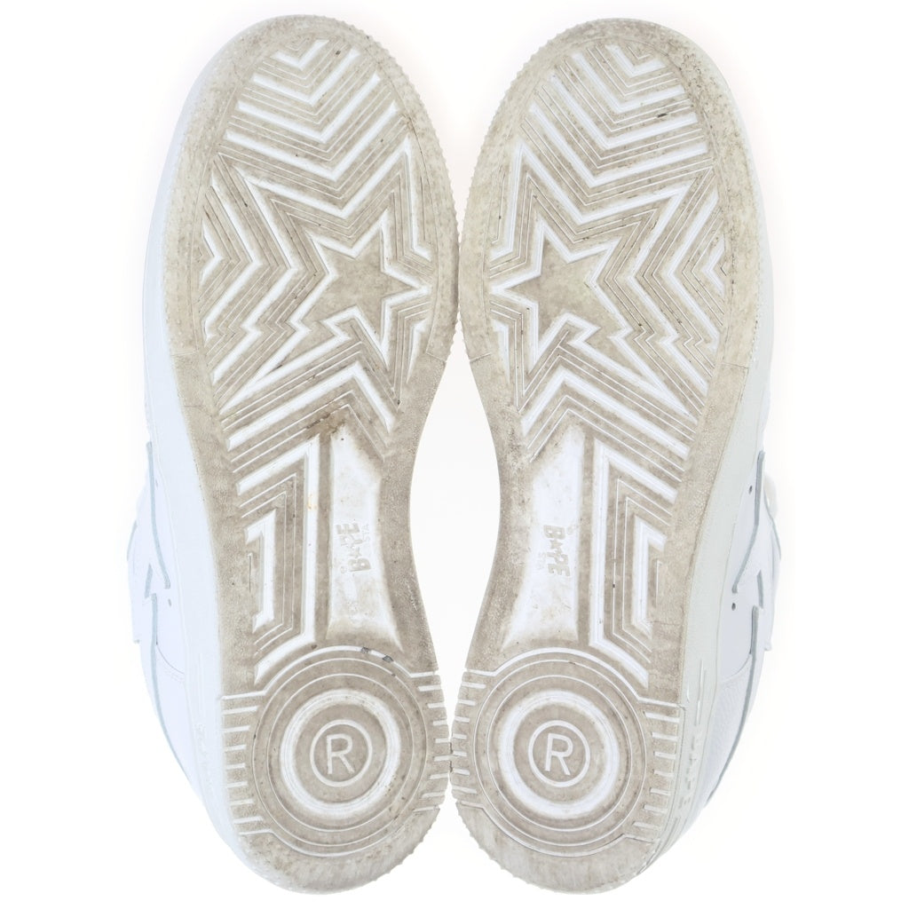 A BATHING APE(アベイシングエイプ) BAPE STA 1K70191334 ベイプスタ ローカットスニーカー ホワイト US9/27.0cm