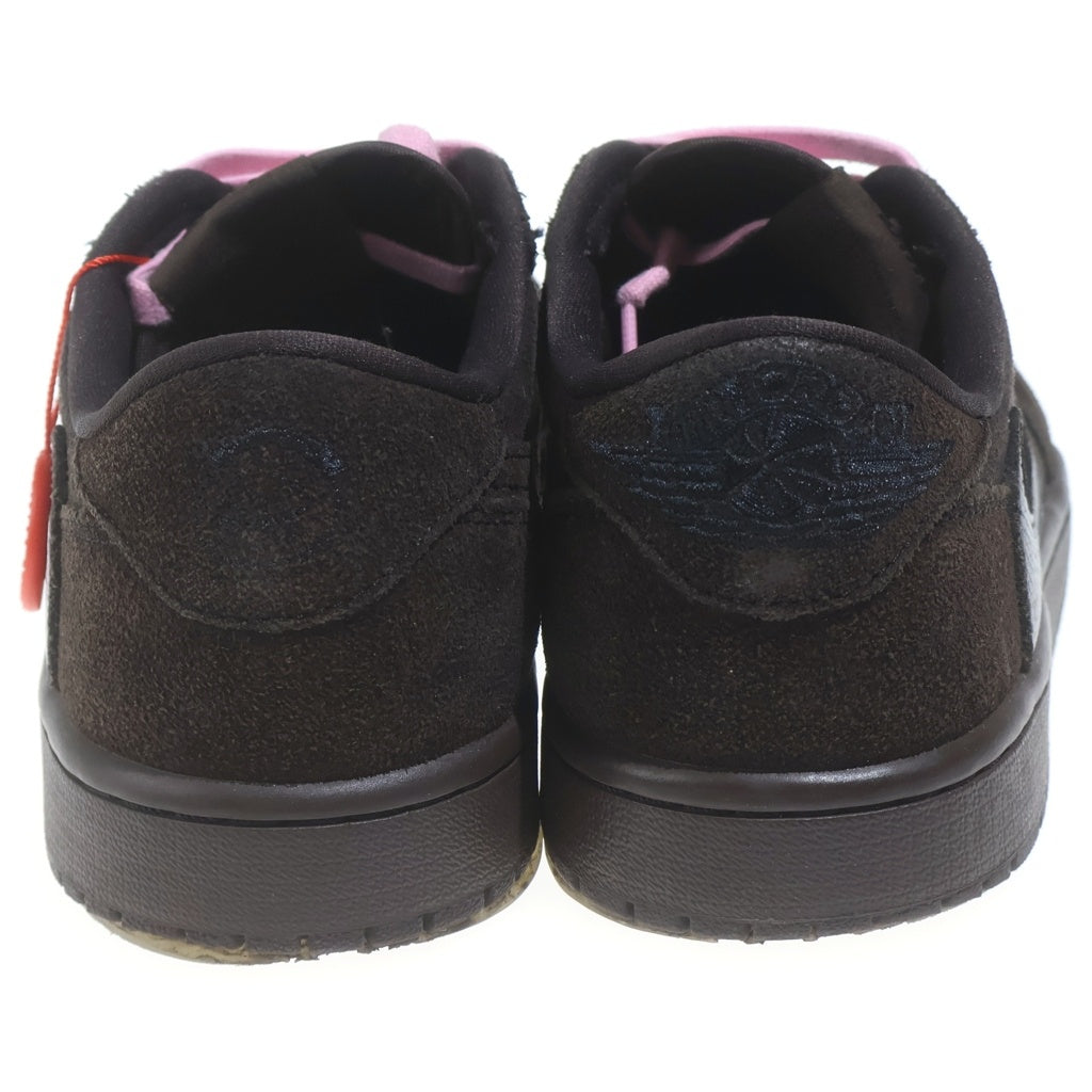NIKE(ナイキ) ×TRAVIS SCOTT AIR JORDAN 1 LOW OG SP VELVET BROWN DM7866-202 トラヴィススコット エアジョーダン1 ベルベットブラウン ローカットスニーカー US8.5/26.5cm