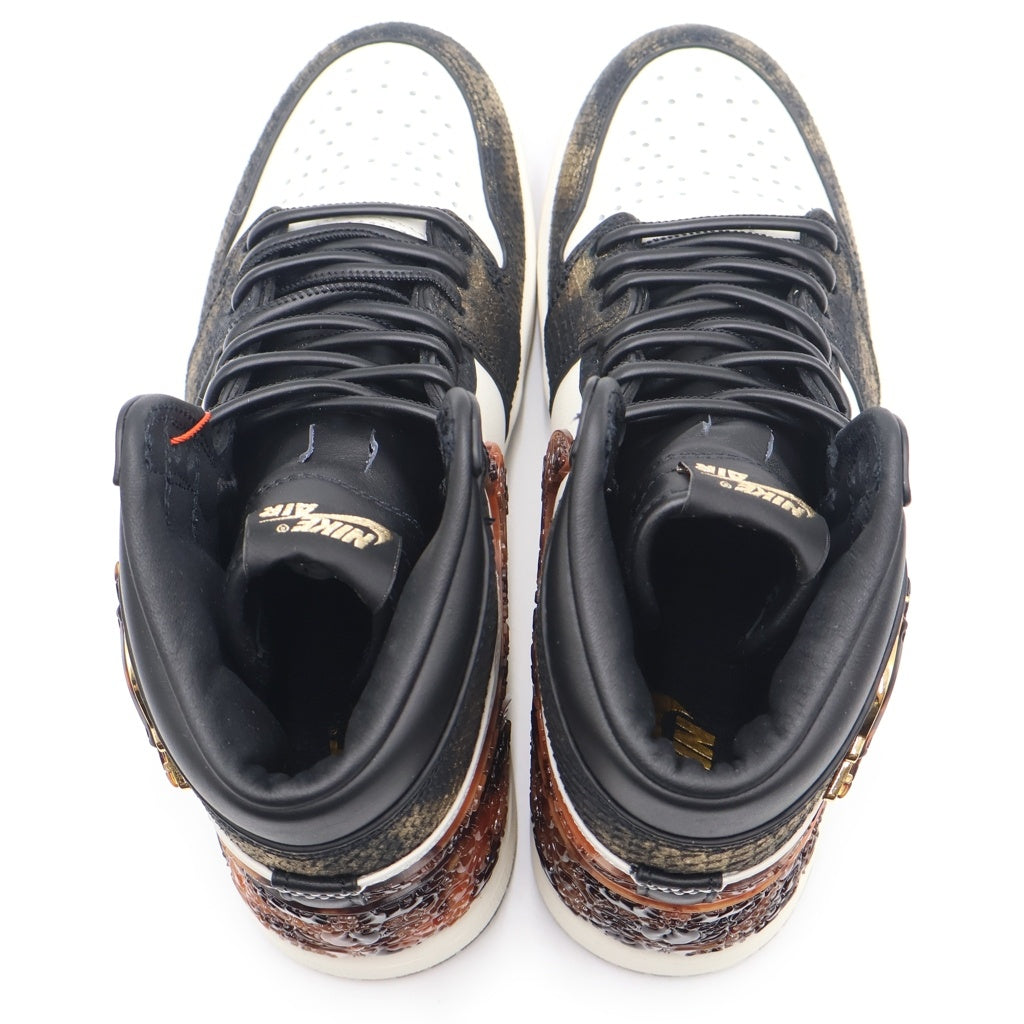 NIKE(ナイキ) AIR JORDAN 1 RETRO HIGH OG IB3165-091 エアジョーダン1 レトロ 玄武 ハイカットスニーカー US8.5/26.5cm ホワイト/ブラック/ブラウン