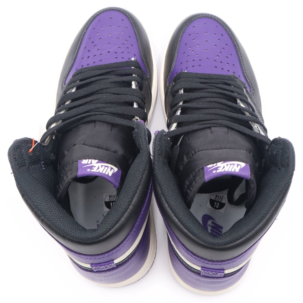 NIKE(ナイキ) AIR JORDAN1 RETRO HIGH OG COURT PURPLE 555088-501 エアジョーダン1 コートパープル ハイカットスニーカー US10/28.0cm ホワイト/パープル