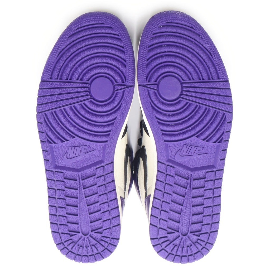 NIKE(ナイキ) AIR JORDAN1 RETRO HIGH OG COURT PURPLE 555088-501 エアジョーダン1 コートパープル ハイカットスニーカー US10/28.0cm ホワイト/パープル