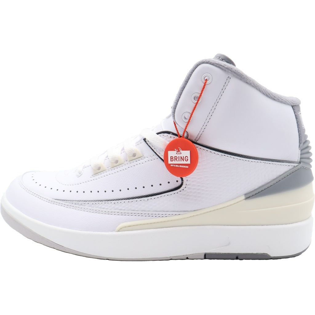 NIKE(ナイキ) AIR JORDAN 2 WHITE AND CEMENT GREY DR8884-100 エアジョーダン2 ホワイト アンド セメントグレー ミッドカットスニーカー US9.5/27.5cm ホワイト/グレー