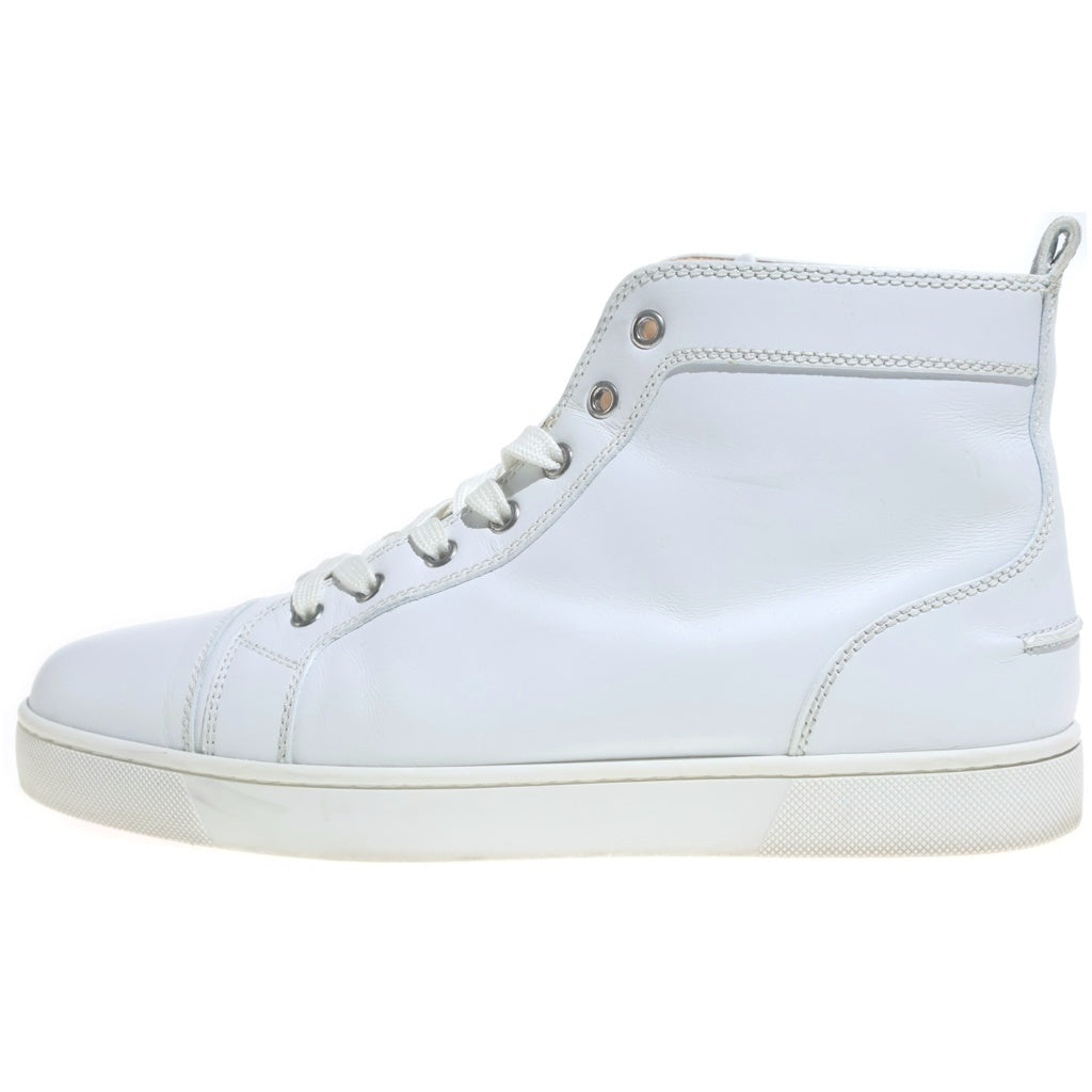CHRISTIAN LOUBOUTIN(クリスチャンルブタン) レザー ハイカットスニーカー ホワイト 42