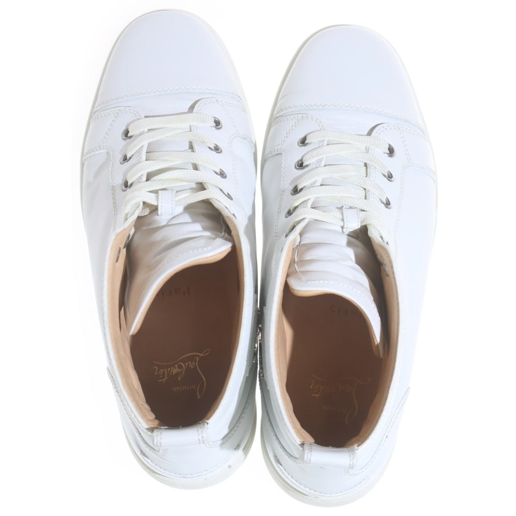 CHRISTIAN LOUBOUTIN(クリスチャンルブタン) レザー ハイカットスニーカー ホワイト 42