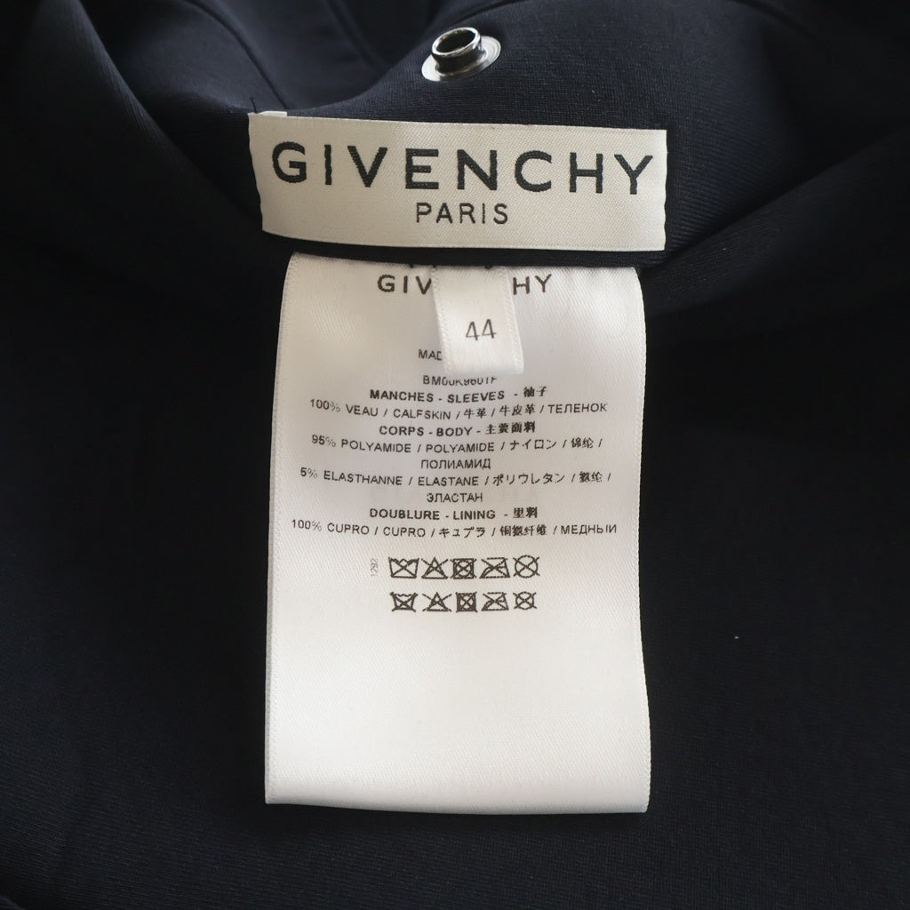 GIVENCHY(ジバンシィ) レザー切替エンボスバックロゴボンバー