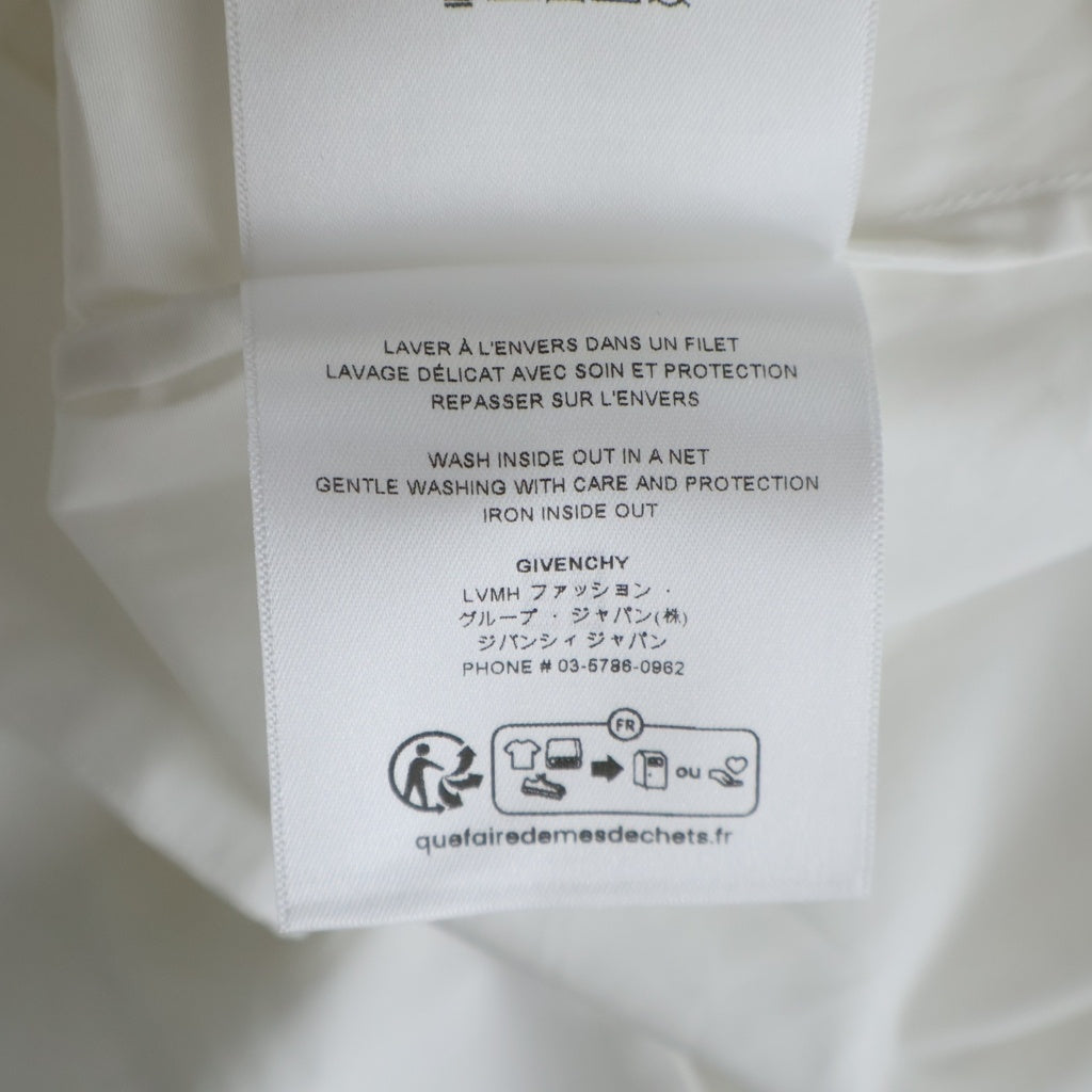 GIVENCHY(ジバンシィ) 23SS Bowling Shirt 全面ロゴ半袖ボウリングシャツ ホワイト BM60T51YC8