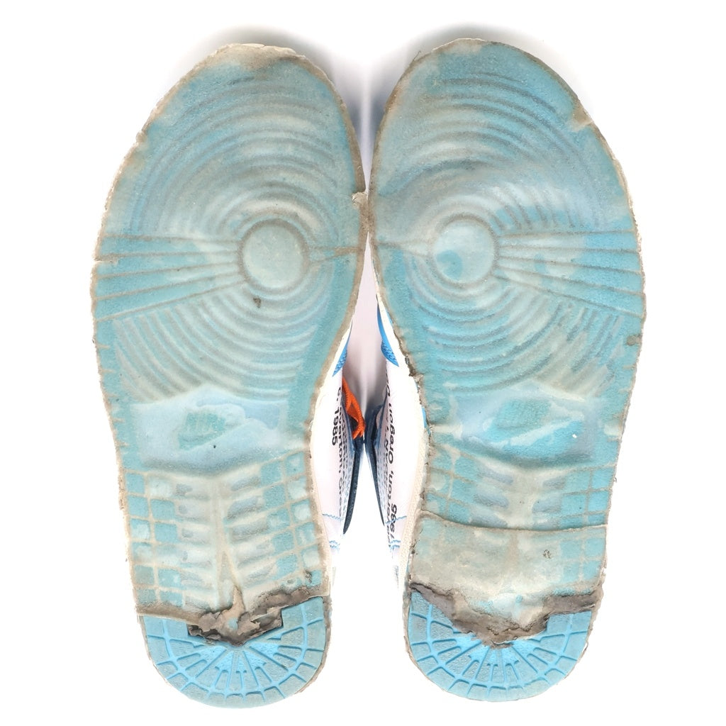 NIKE(ナイキ) ×AIR JORDAN 1 POWDER BLUE UNC AQ0818-148 オフホワイト エアジョーダン1 パウダーブルー ハイカットスニーカー ホワイト/ブルー US5/23.5cm